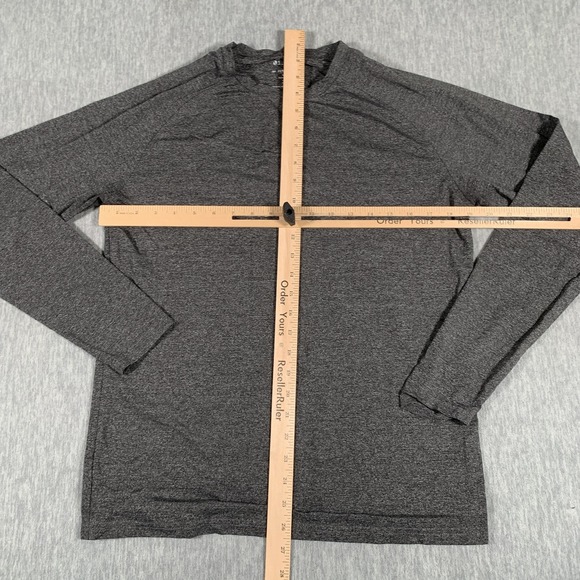 01.ALGO Shirt Mens Small Gray Long Sleeve Performance Quick Dry UV SPF 40 - Picture 5 of 10
